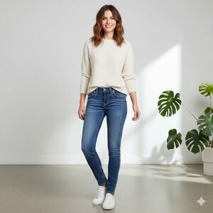 True Religion World Tour Julie Low Rise Skinny Jeans‎ Flap Pockets - Size 26